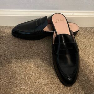 Womens JCrew Black Mules